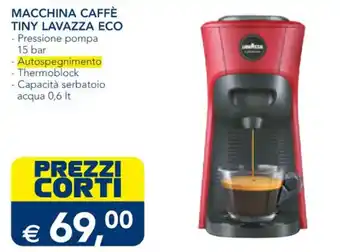 Esselunga MACCHINA CAFFÈ TINY LAVAZZA ECO offerta