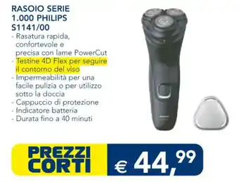 Esselunga RASOIO SERIE 1.000 PHILIPS S1141/00 offerta