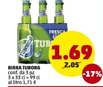 PENNY Tuborg Birra 330 G(ml) offerta