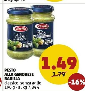 PENNY Barilla Pesto Alla Genovese 190 G offerta
