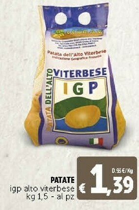 Deco Supermercati Patate Igp Alto Viterbese offerta