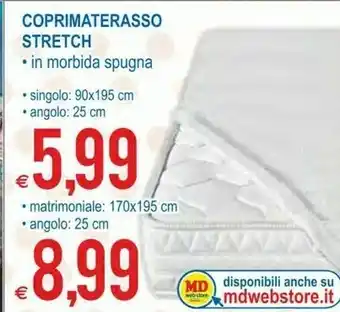 MD Discount Coprimaterasso Stretch offerta
