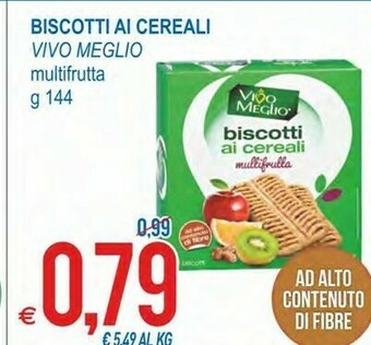 Vivo Meglio Biscotti Ai Cereali 144 G(ml)