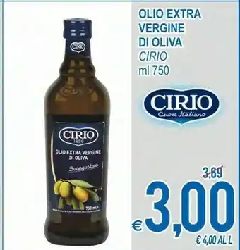 MD Discount Cirio Olio Extra Vergine Di Oliva 750 G(ml) offerta