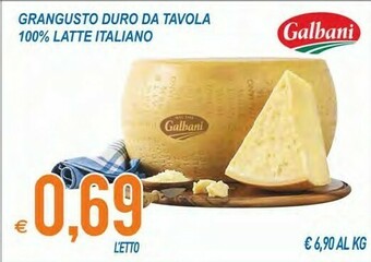 MD Discount Galbani Grangusto Duro Da Tavola 100% Latte Italiano offerta