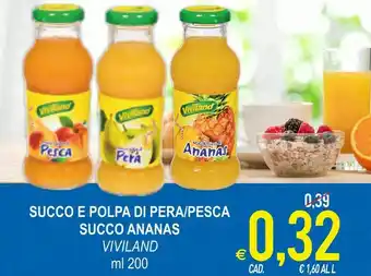 MD Discount Viviland Succo E Polpa Di Pera offerta