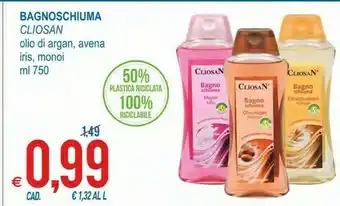 MD Discount Cliosan Bagnoschiuma Olio Di Argan, Iris, Monoi offerta