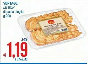 MD Discount Le Bon Ventagli Di Pasta Sfoglia 200 G(ml) offerta