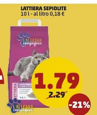 PENNY Lattiera Sepiolite offerta