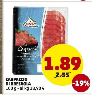 PENNY Pini Carpaccio Di Bresaola offerta