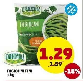 PENNY Ortomio Fagiolini Verdi 1000 G(ml) offerta