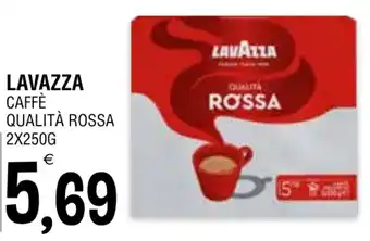 Al Discount LAVAZZA CAFFÈ QUALITÀ ROSSA 2X250G offerta