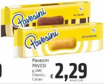 Paghi Poco Pavesini PAVESI g 200 Classici, Cacao offerta