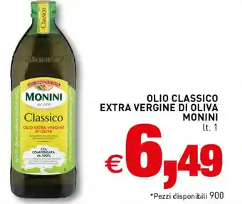 Crai OLIO CLASSICO EXTRA VERGINE DI OLIVA MONINI lt. 1 offerta