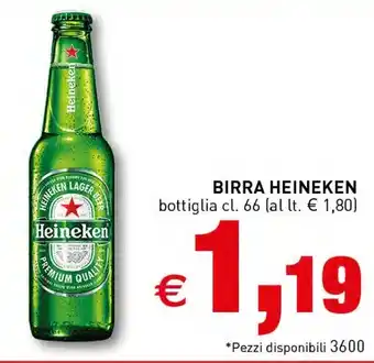 Crai BIRRA HEINEKEN bottiglia cl. 66 offerta