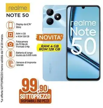 Expert realme Note 50 offerta