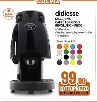 Expert didiesse MACCHINA CAFFÈ ESPRESSO REVOLUTION FROG offerta