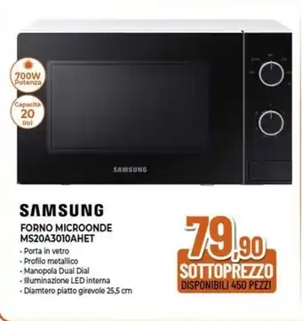 Expert SAMSUNG FORNO MICROONDE MS20A3010AHET offerta