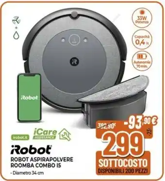 Expert ROBOT ASPIRAPOLVERE ROOMBA COMBO 15 offerta