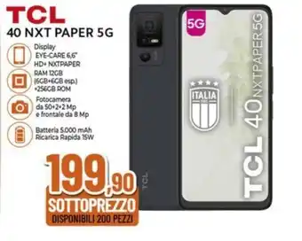 Expert TCL 40 NXT PAPER 5G offerta