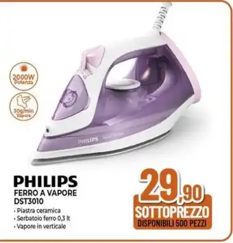 Expert PHILIPS FERRO A VAPORE DST3010 offerta