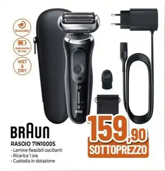 Expert BRAUN RASOIO 71N1000S offerta