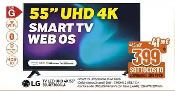 Expert LG TV LED UHD 4K 55" offerta