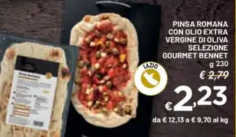 Bennet PINSA ROMANA CON OLIO EXTRA VERGINE DI OLIVA SELEZIONE GOURMET BENNET offerta