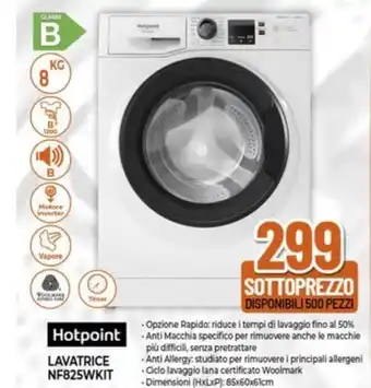 Expert Hotpoint LAVATRICE NF825WKIT offerta