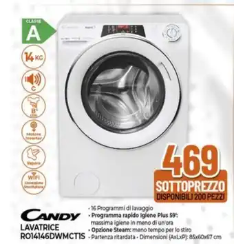 Expert Candy LAVATRICE RO14146DWMCTIS offerta