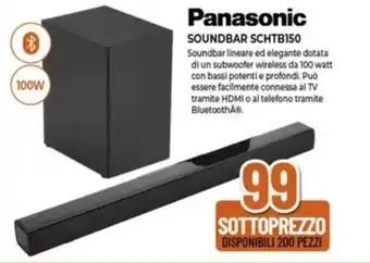 Expert Panasonic SOUNDBAR SCHTB150 offerta