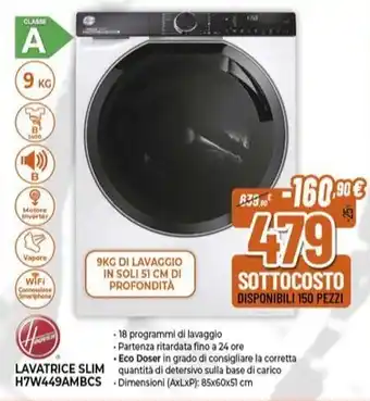 Expert Hoover Lavatrice Slim offerta
