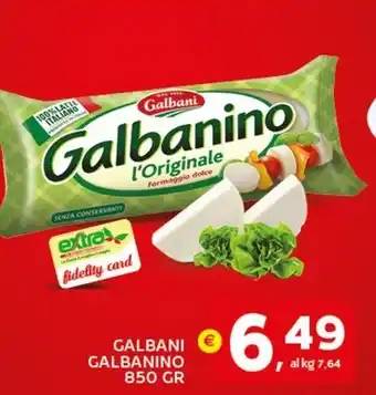 Extra Supermercati GALBANI GALBANINO 850 GR offerta