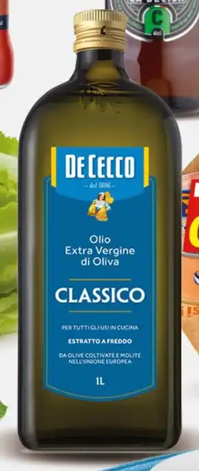 Extra Supermercati DE CECCO OLIO EXTRA VERGINE CLASSICO 1 LITRO offerta