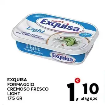 Extra Supermercati EXQUISA FORMAGGIO CREMOSO FRESCO LIGHT 175 GR offerta