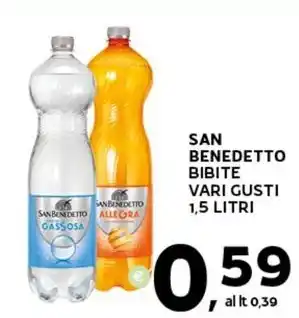 Extra Supermercati SAN BENEDETTO BIBITE VARI GUSTI 1,5 LITRI offerta