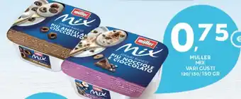 Extra Supermercati MULLER MIX VARI GUSTI 120/130/150 GR offerta