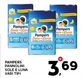 Extra Supermercati PAMPERS PANNOLINI SOLE E LUNA VARI TIPI offerta