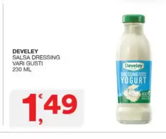 Sisa DEVELEY SALSA DRESSING VARI GUSTI 230 ML offerta