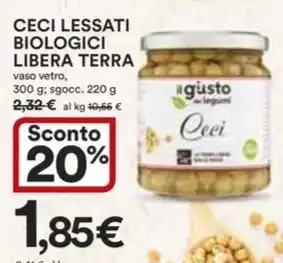 Ipercoop CECI LESSATI BIOLOGICI LIBERA TERRA offerta