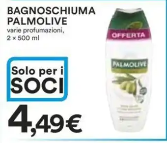 Ipercoop BAGNOSCHIUMA PALMOLIVE varie profumazioni, 2 x 500 ml offerta