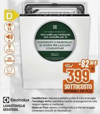 Expert Electrolux LAVASTOVIGLIE EES47320L offerta