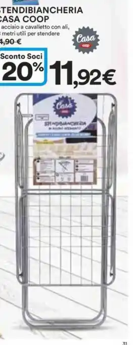Ipercoop STENDIBIANCHERIA CASA COOP offerta
