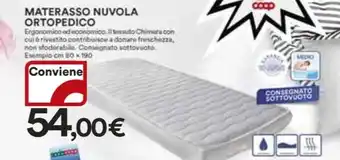 Ipercoop MATERASSO NUVOLA ORTOPEDICO offerta