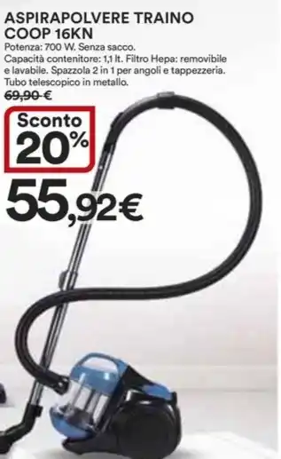 Ipercoop ASPIRAPOLVERE TRAINO COOP 16KN offerta