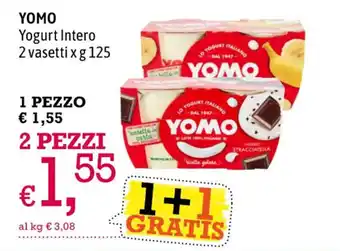 A&O YOMO Yogurt Intero 2 vasetti x g 125 offerta