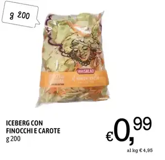 A&O ICEBERG CON FINOCCHI E CAROTE g 200 offerta