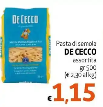 Pasta di semola DE CECCO assortita gr 500