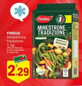 Crai FINDUS minestrone tradizione 1 kg offerta
