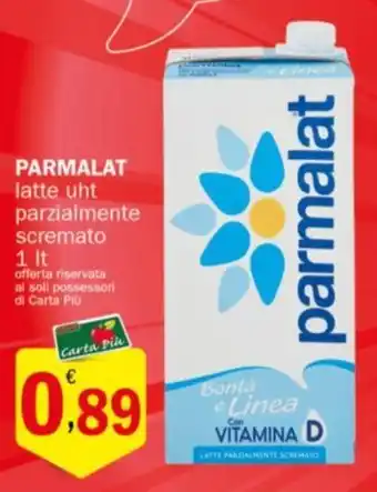 Crai PARMALAT latte uht parzialmente 1 Lt offerta